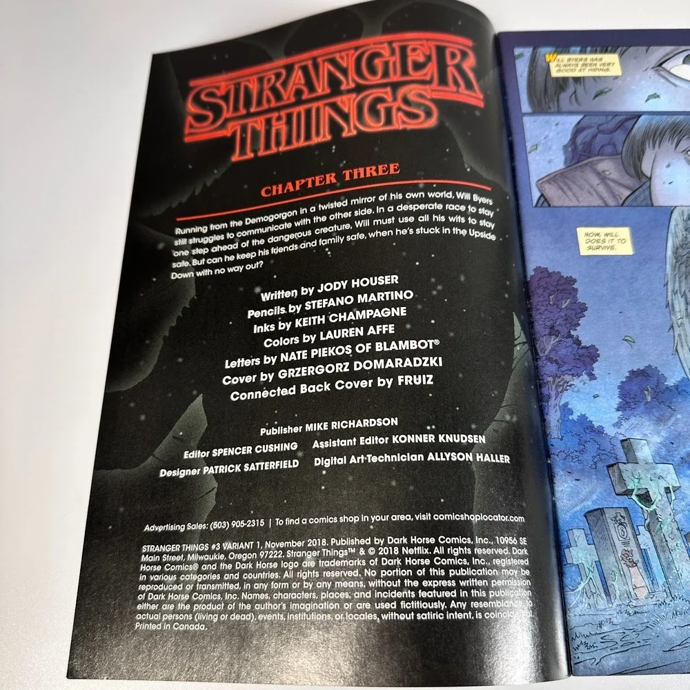 Stranger Things Comic Books Dark Horse 2018 Season One Variant Covers Lot of 6